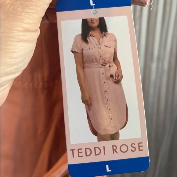 Teddi Rose Tencel shirt dress NWT - Picture 2 of 9